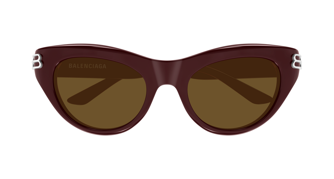 Lunettes de soleil balenciaga bb0466s 004 burdeos cat eye femenino taille 55mm - Vue détaillée