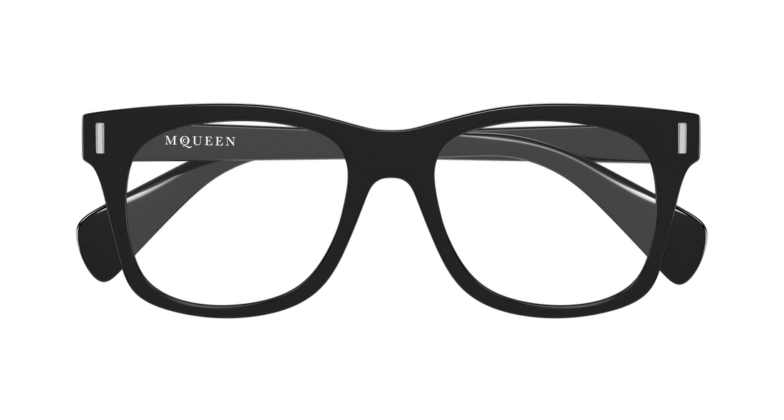 Brillen alexander mcqueen am0551o 001 negro rectangular / squared masculino größe 52mm - Detailansicht