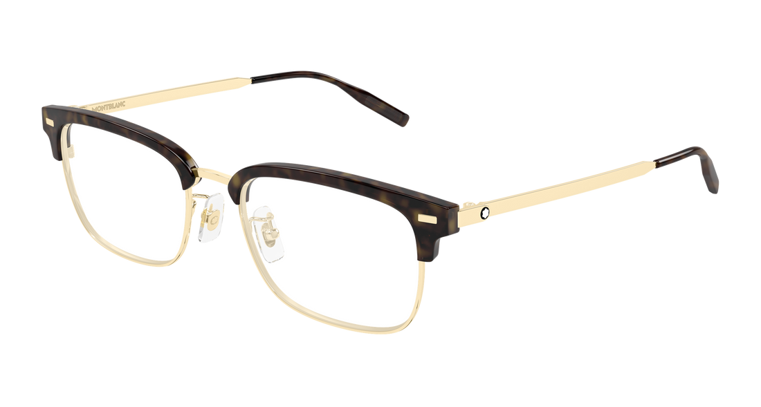 Brillen montblanc mb0493oj 003 dorado rectangular / squared masculino größe 55mm - Hauptansicht