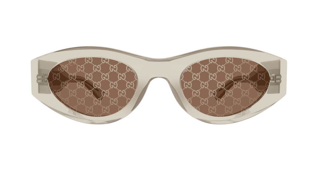 Lunettes de soleil gucci gg2065s 003 amarillo round/oval/panthos femenino taille 52mm - Vue détaillée