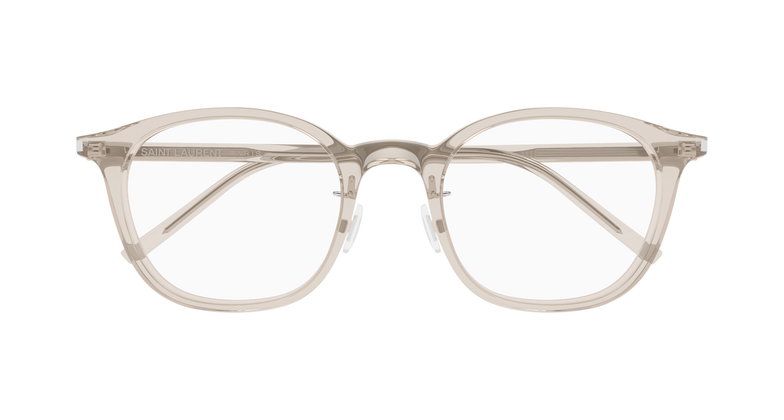 Lunettes de vue saint laurent sl 893/j 004 beige round/oval/panthos unisex taille 51mm - Vue détaillée