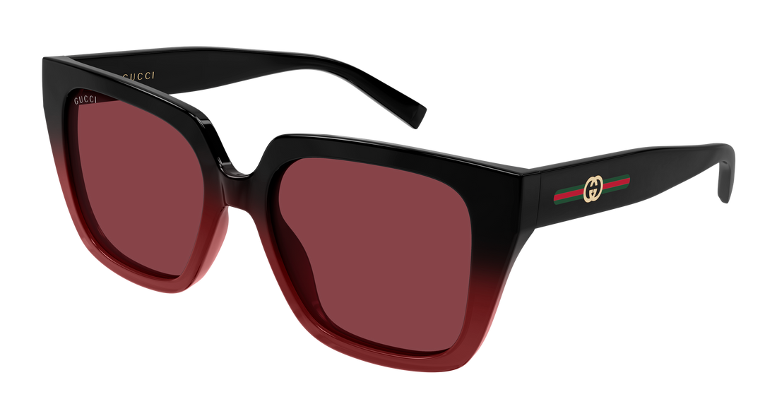 Óculos de sol gucci gg2102s 004 negro butterfly femenino tamanho 54mm - Vista principal