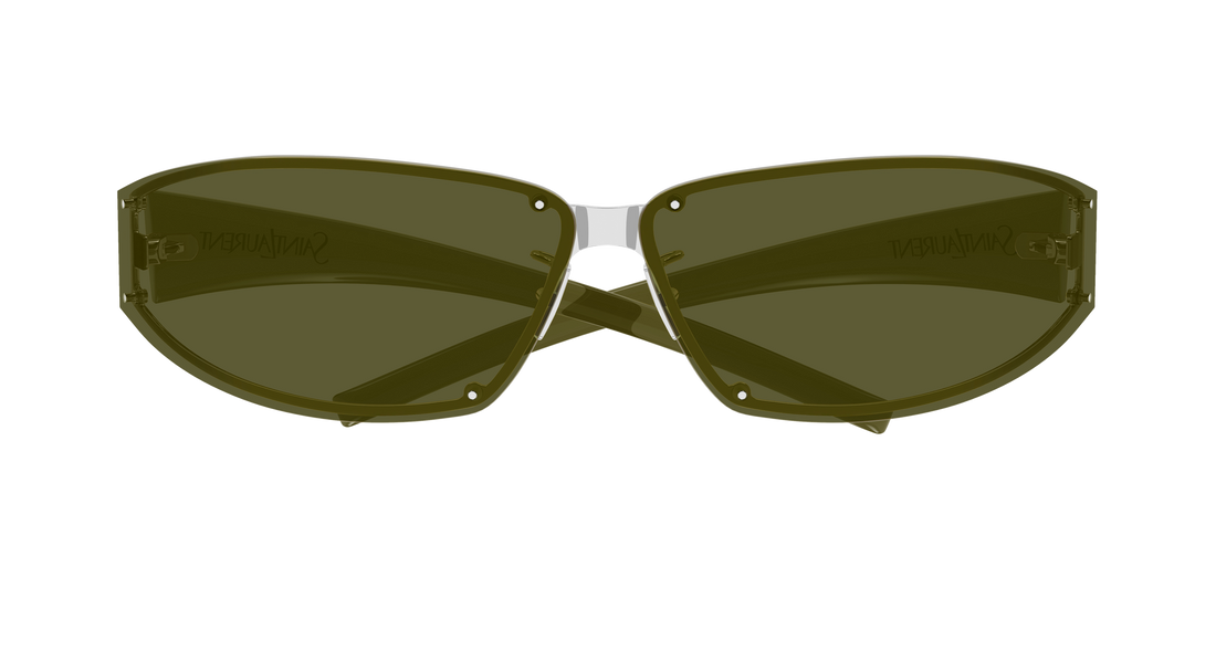 Solbriller saint laurent sl 963 006 plateado rectangular / squared masculino størrelse 82mm - Detaljeret visning