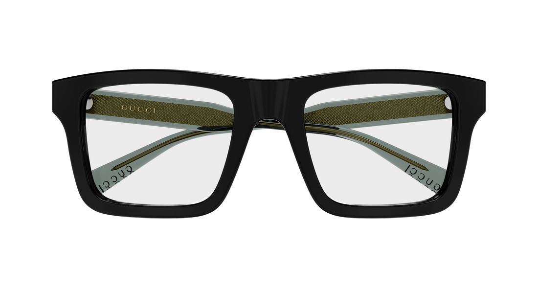 Brillen gucci gg2070o 001 negro rectangular / squared masculino größe 53mm - Detailansicht