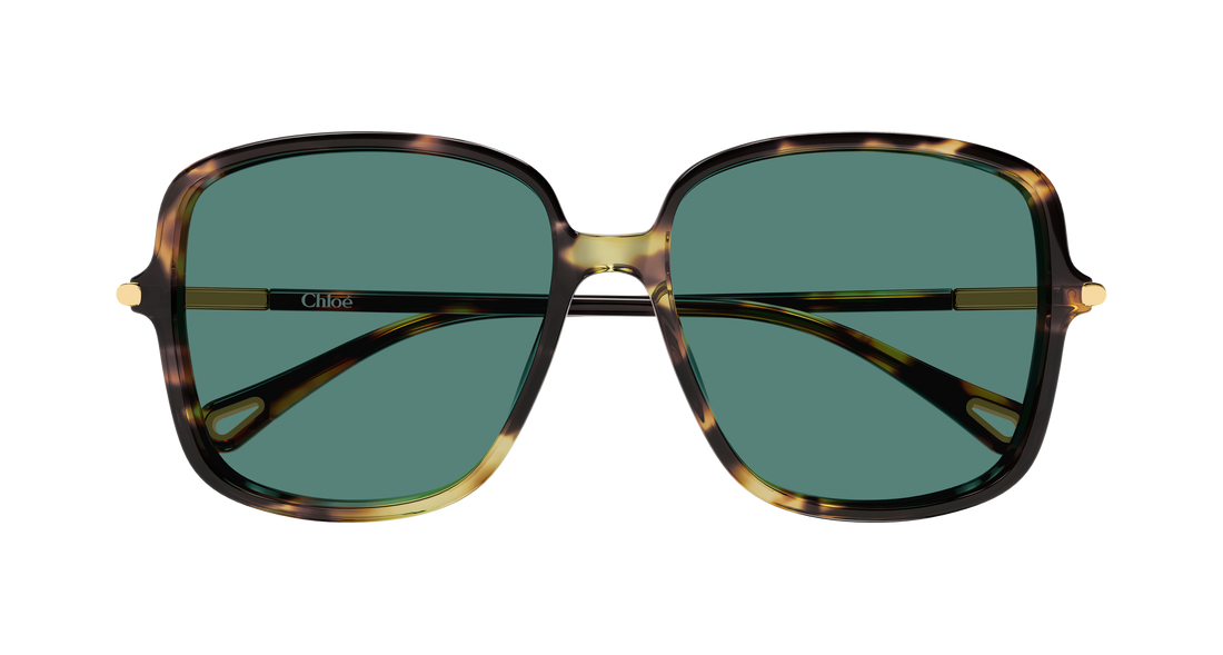 Óculos de sol chloé ch0396s 002 havana rectangular / squared femenino tamanho 57mm - Vista de detalhe