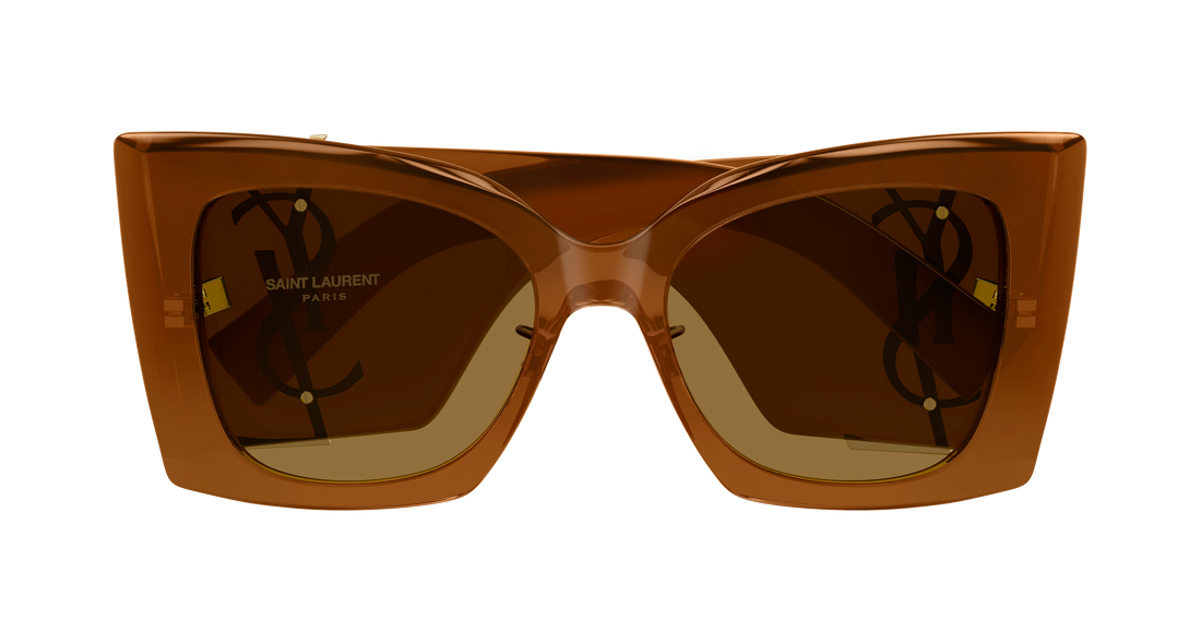 Sonnenbrillen saint laurent sl m119/f blaze crystal 001 marron cat eye femenino größe 54mm - Detailansicht