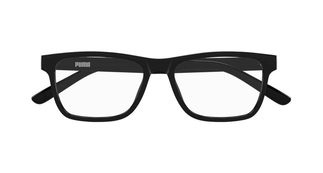 Óculos graduados puma pu0547o 001 negro rectangular / squared masculino tamanho 54mm - Vista de detalhe