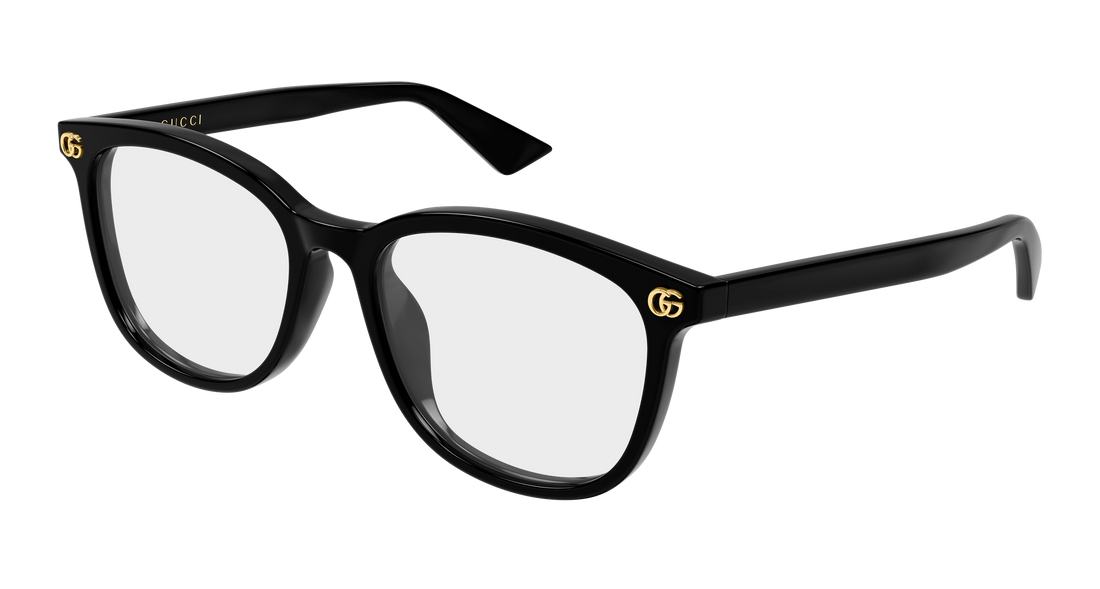 Lunettes de vue gucci gg2265oa 001 negro round/oval/panthos femenino taille 53mm - Vue principale