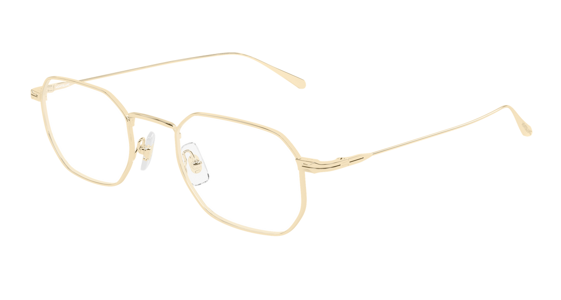 Occhiali da vista montblanc mb0474o 001 dorado rectangular / squared masculino taglia 50mm - Vista principale