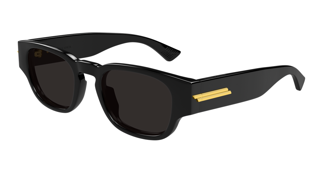 Lunettes de soleil bottega veneta bv1460s 001 negro round/oval/panthos masculino taille 51mm - Vue principale