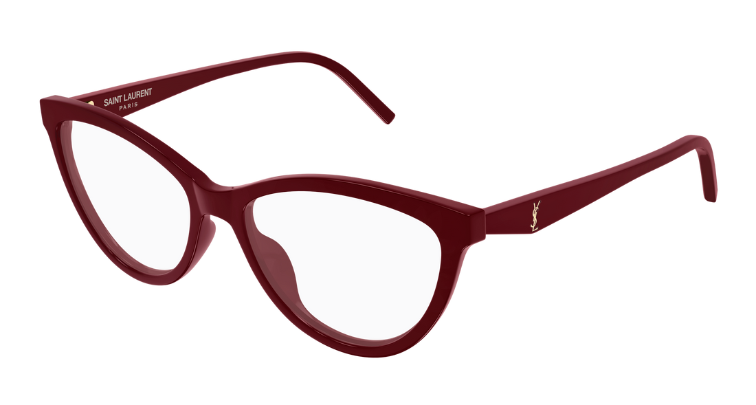 Prescription glasses saint laurent sl m185 005 rojo cat eye femenino size 55mm - Main view