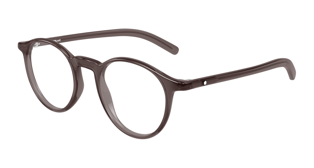 Occhiali da vista montblanc mb0329o 006 marron round/oval/panthos masculino taglia 49mm - Vista principale