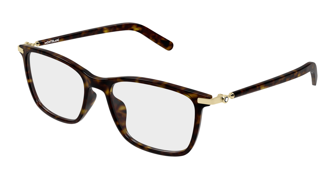 Occhiali da vista montblanc mb0501ol 002 havana rectangular / squared masculino taglia 55mm - Vista principale