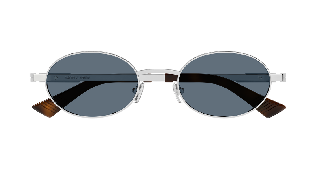 Lunettes de soleil bottega veneta bv1470s 002 plateado round/oval/panthos unisex taille 52mm - Vue détaillée