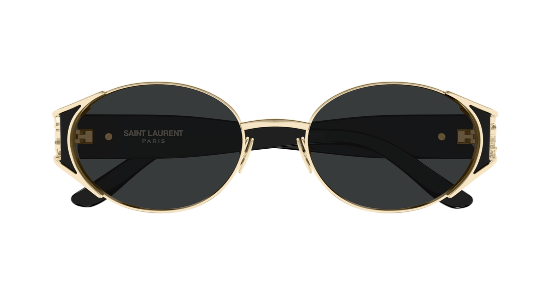 Solbriller saint laurent sl m919 001 dorado round/oval/panthos femenino størrelse 55mm - Detaljeret visning