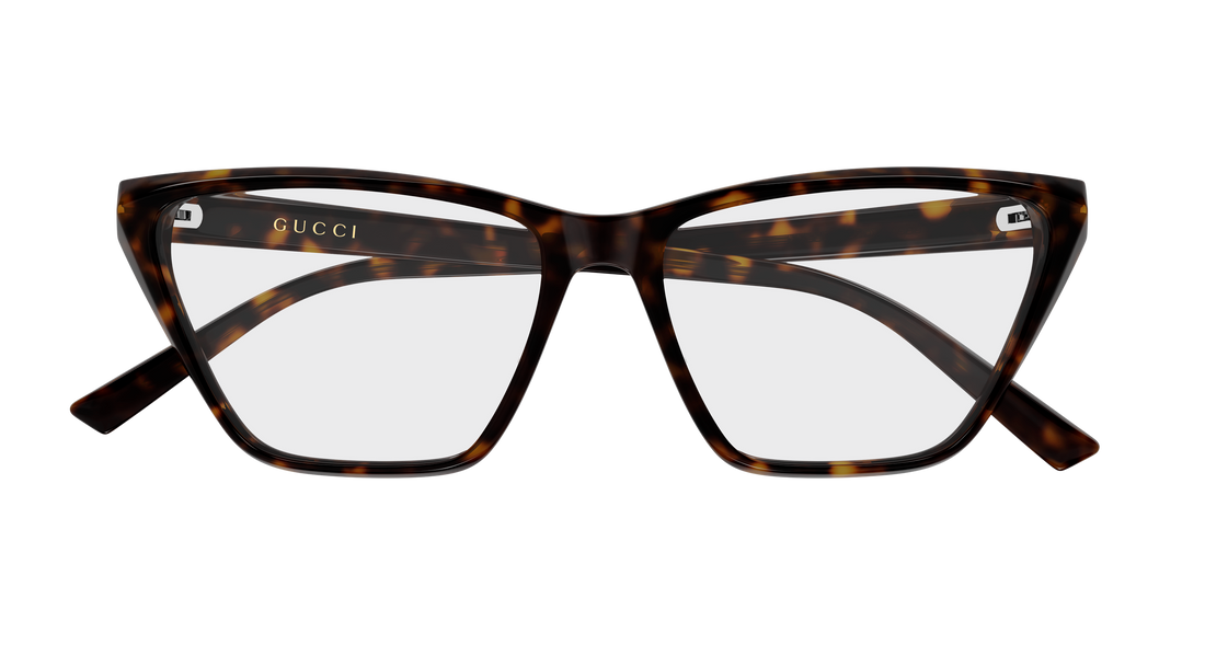 Óculos graduados gucci gg2204o 006 havana geometrical/directional femenino tamanho 56mm - Vista de detalhe