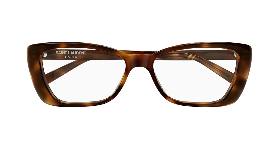 Prescription glasses saint laurent sl 943 opt 002 havana rectangular / squared femenino size 54mm - Detailed view