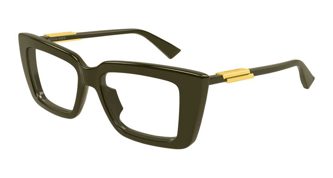 Occhiali da vista bottega veneta bv1448o 005 verde rectangular / squared femenino taglia 53mm - Vista principale
