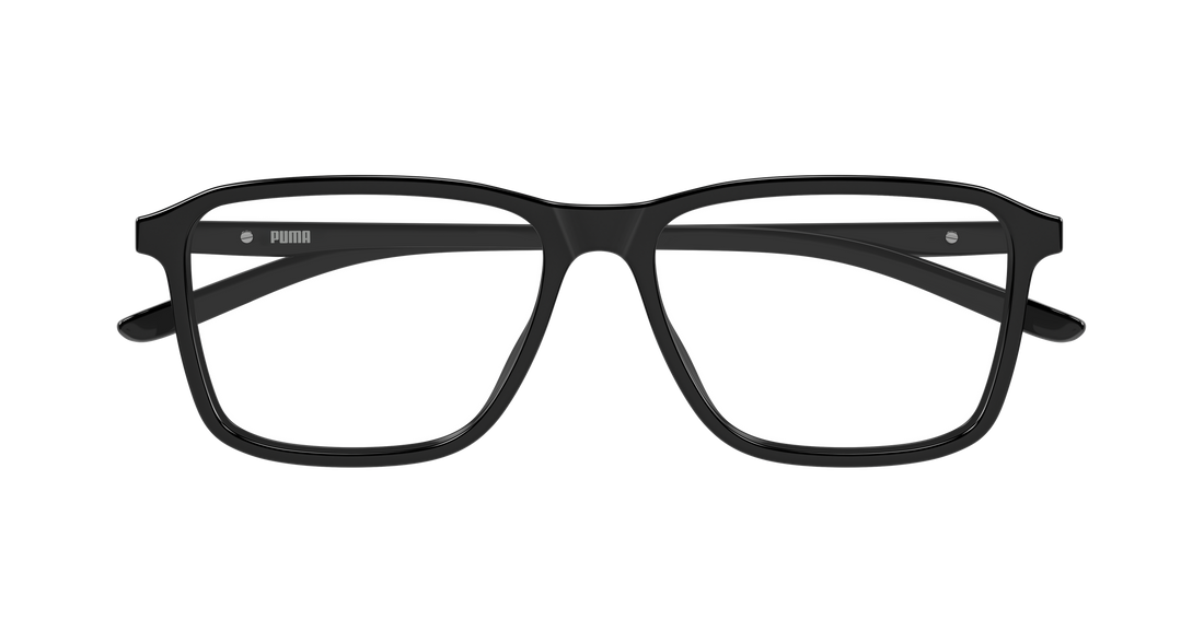 Occhiali da vista puma pu0536o 001 negro rectangular / squared masculino taglia 55mm - Vista dettagliata