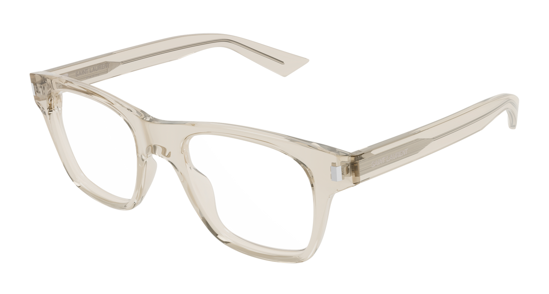 Brillen saint laurent sl 875 opt 010 beige rectangular / squared masculino größe 52mm - Hauptansicht