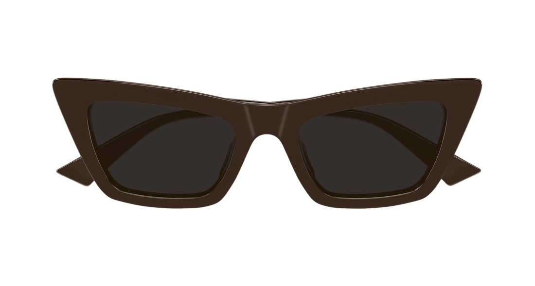 Lunettes de soleil bottega veneta bv1446s 003 marron cat eye femenino taille 53mm - Vue détaillée