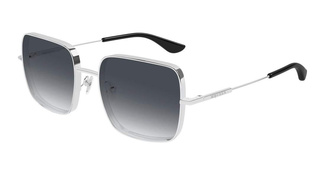 Sonnenbrillen alexander mcqueen am0564s 001 plateado rectangular / squared femenino größe 55mm - Hauptansicht