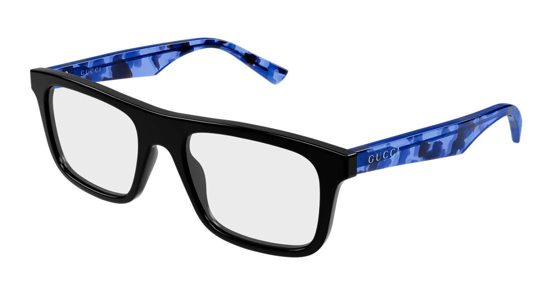 Occhiali da vista gucci gg2184o 007 negro rectangular / squared masculino taglia 55mm - Vista principale