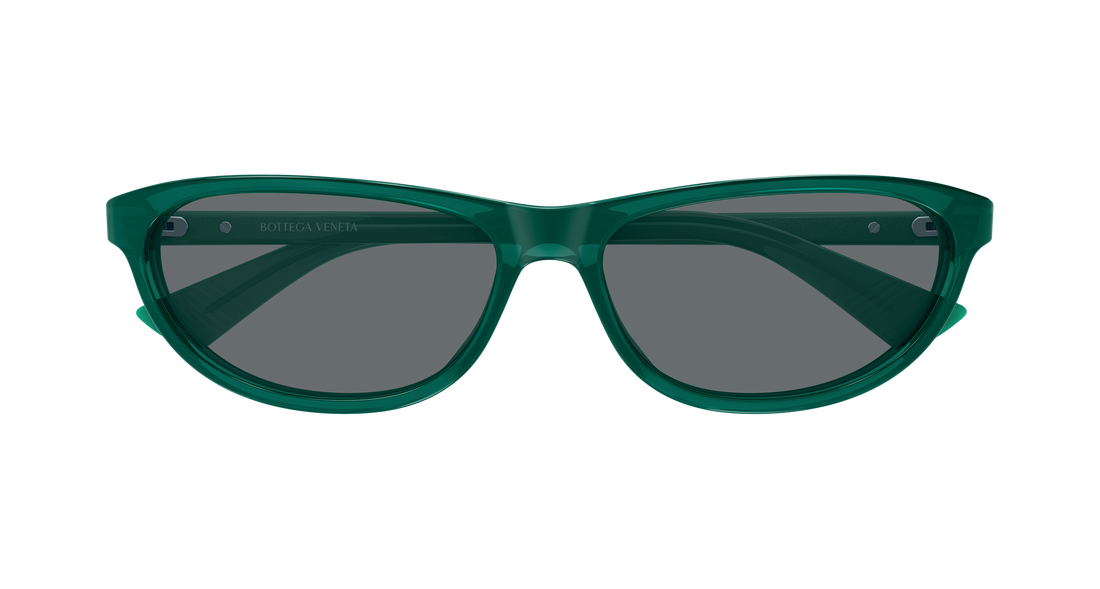 Óculos de sol bottega veneta bv1497s 003 verde cat eye unisex tamanho 58mm - Vista de detalhe
