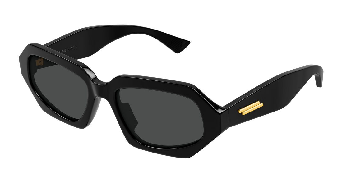 Óculos de sol bottega veneta bv1502s 001 negro rectangular / squared unisex tamanho 54mm - Vista principal