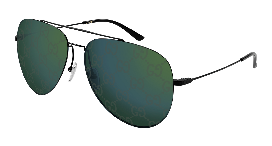 Óculos de sol gucci gg2255s 004 negro pilot/navigator masculino tamanho 60mm - Vista principal