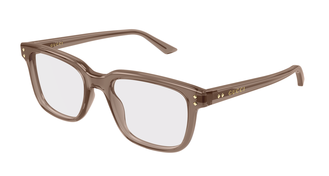 Brillen gucci gg2131o 007 marron rectangular / squared masculino größe 53mm - Hauptansicht