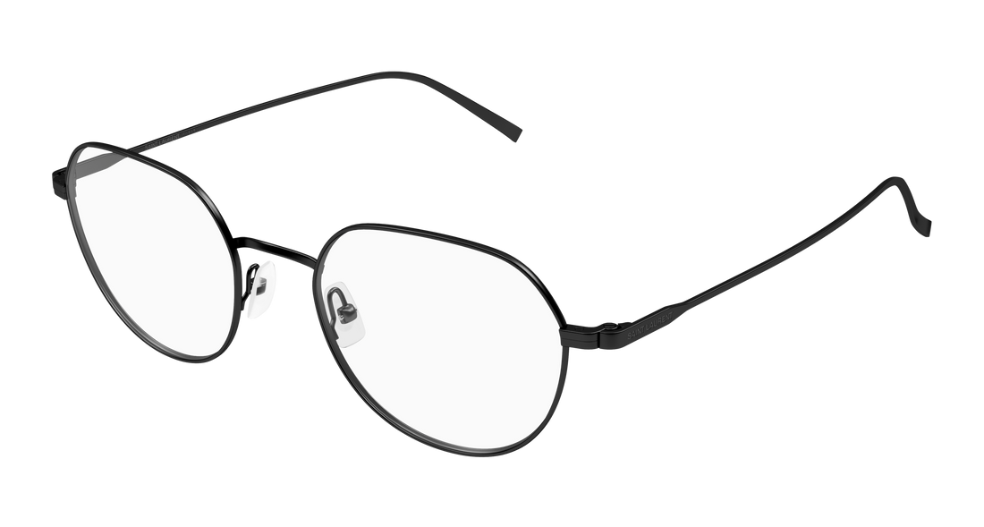 Prescription glasses saint laurent sl 953 opt 001 negro round/oval/panthos masculino size 51mm - Main view