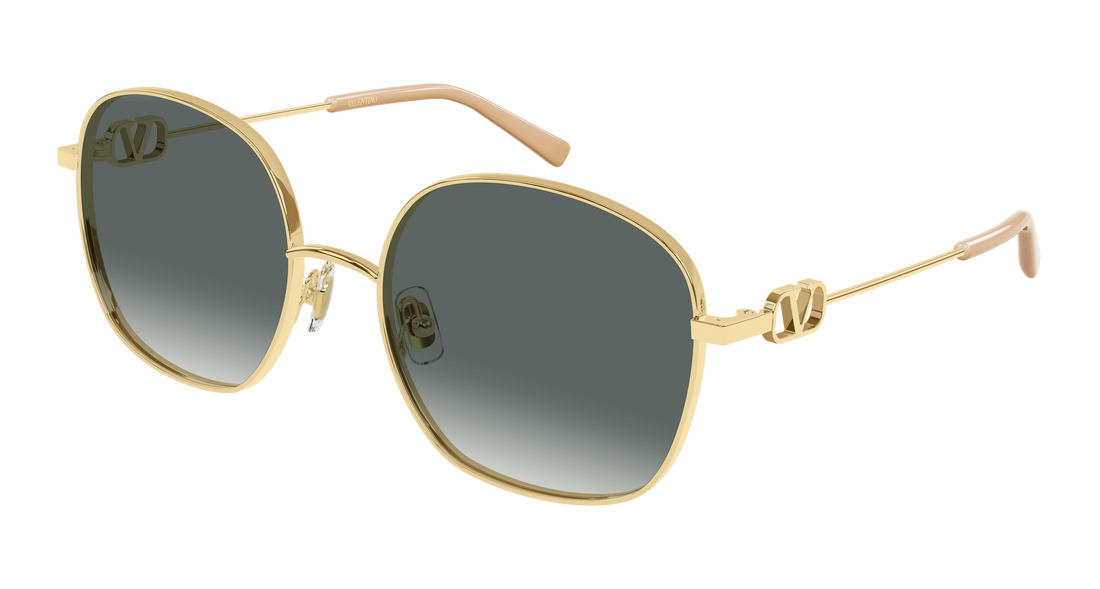 Sunglasses valentino vg0028s 001 dorado rectangular / squared femenino size 57mm - Main view