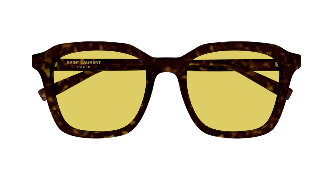 Sunglasses saint laurent sl 457 009 havana rectangular / squared unisex size 49mm - Detailed view