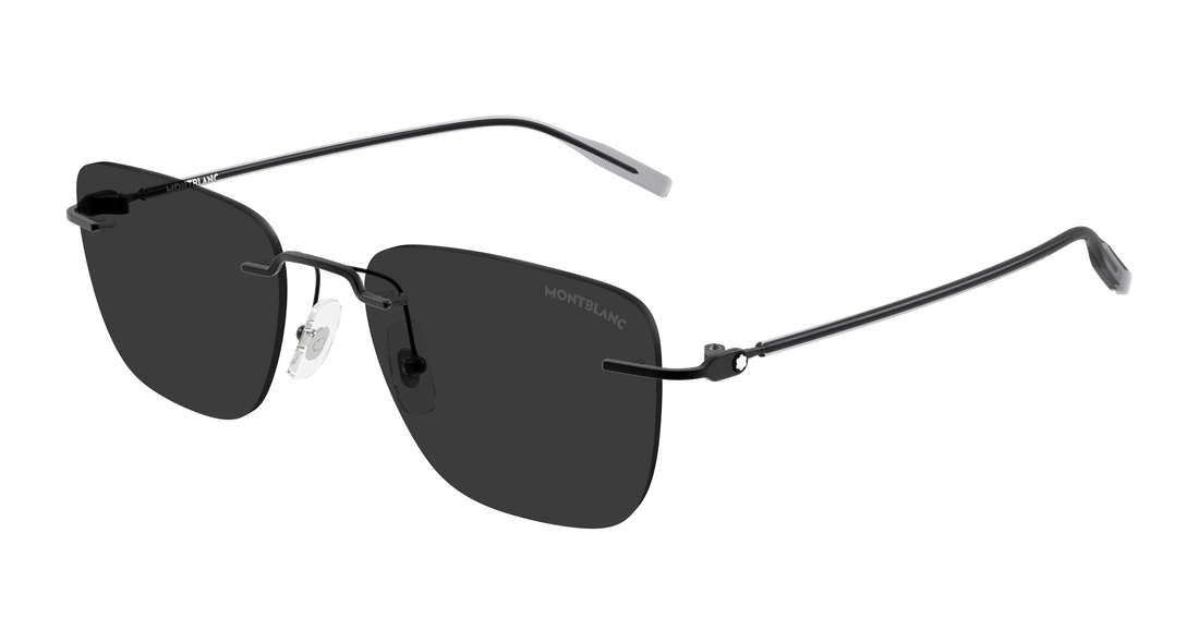 Sonnenbrillen montblanc mb0470s 001 negro rectangular / squared masculino größe 54mm - Hauptansicht