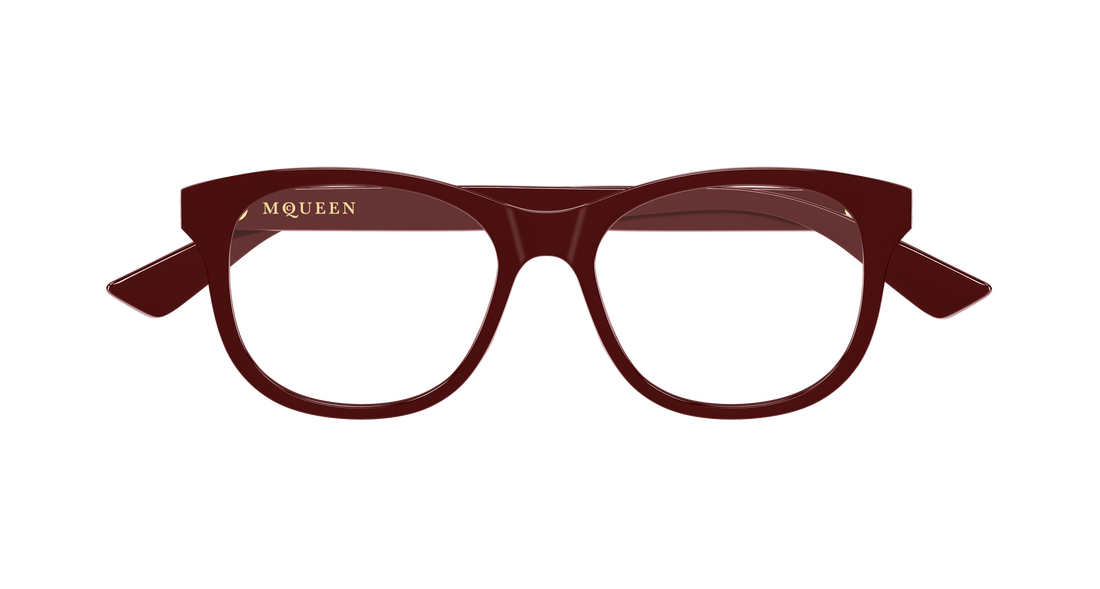 Brillen alexander mcqueen am0568o 009 burdeos cat eye femenino größe 53mm - Detailansicht