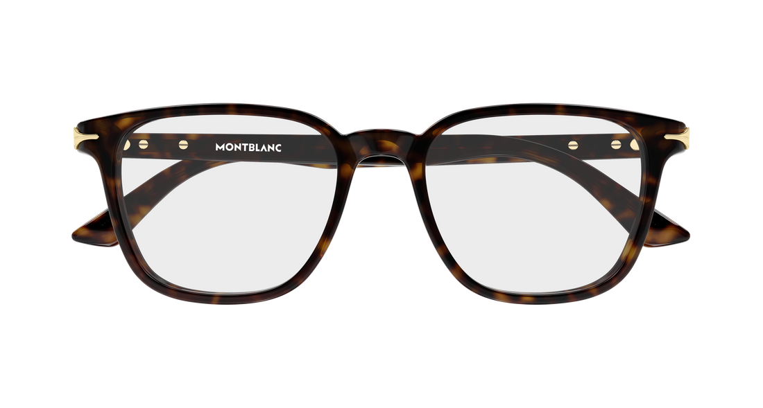 Óculos graduados montblanc mb0517o 002 havana rectangular / squared masculino tamanho 52mm - Vista de detalhe