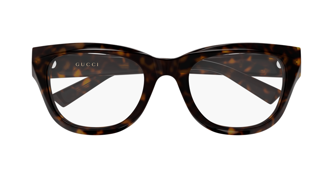 Lunettes de vue gucci gg2202o 006 havana geometrical/directional femenino taille 53mm - Vue détaillée