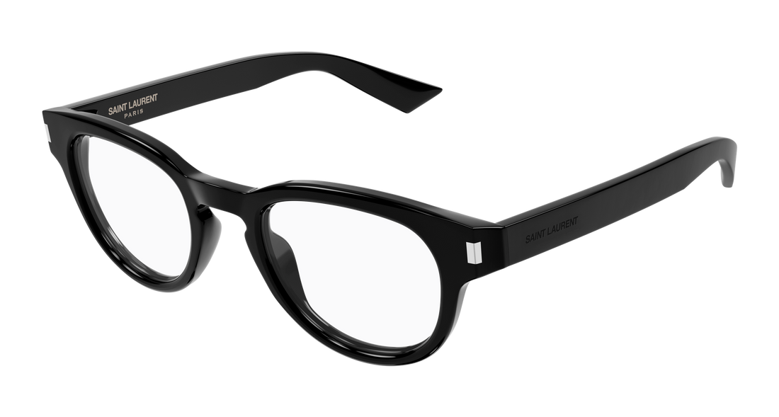 Brillen saint laurent sl 876 opt 001 negro round/oval/panthos masculino größe 48mm - Hauptansicht