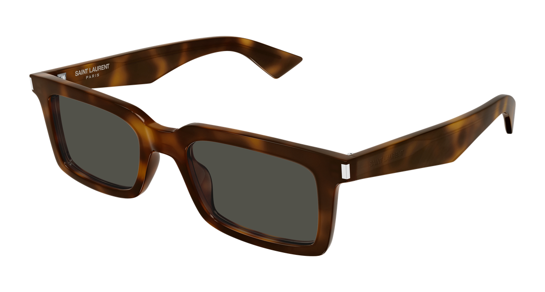 Sunglasses saint laurent sl 860 002 havana rectangular / squared masculino size 52mm - Main view