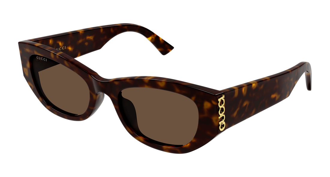 Occhiali da sole gucci gg2044sa 002 havana cat eye femenino taglia 53mm - Vista principale