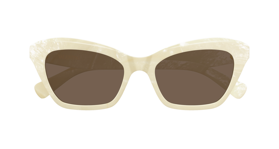 Occhiali da sole valentino vg0009s 003 beige cat eye femenino taglia 52mm - Vista dettagliata