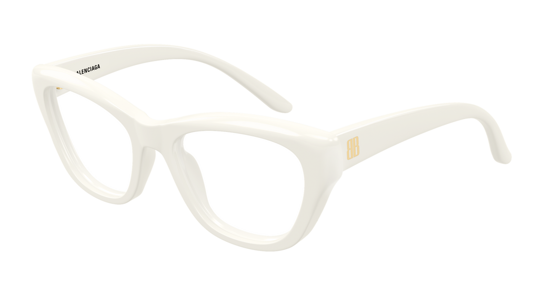 Lunettes de vue balenciaga bb0519o 007 beige butterfly femenino taille 55mm - Vue principale