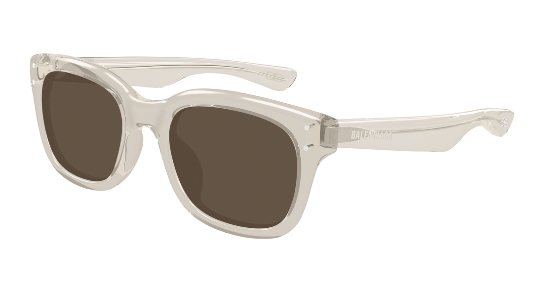 Occhiali da sole balenciaga bb0522sk 003 beige rectangular / squared unisex taglia 54mm - Vista principale
