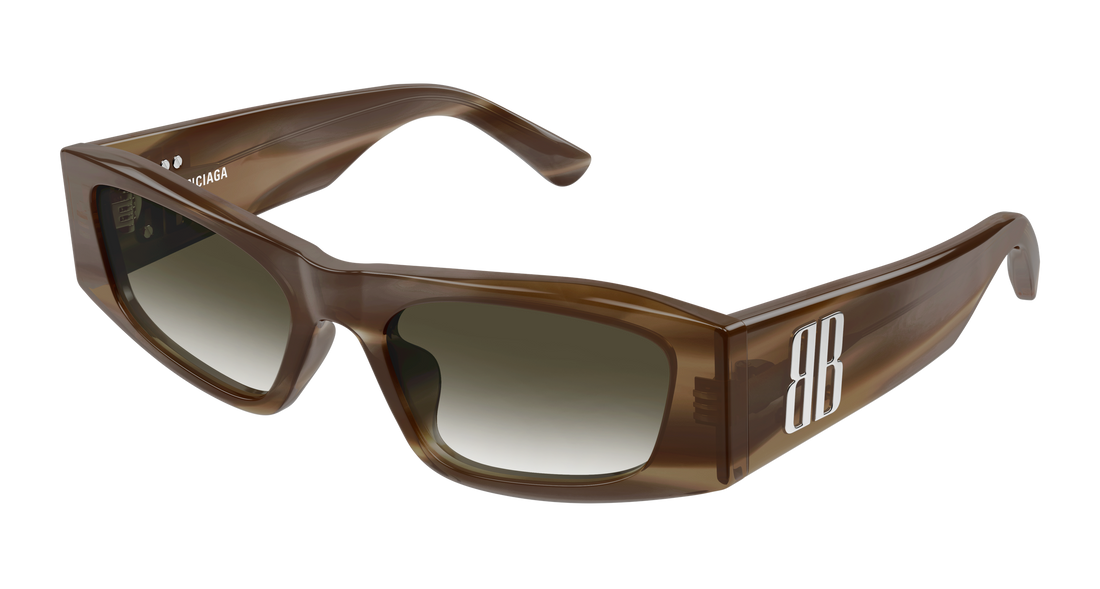 Sunglasses balenciaga bb0478s 003 marron geometrical/directional femenino size 55mm - Main view