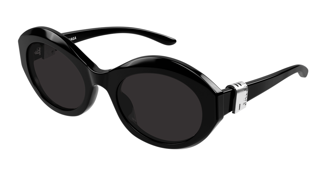 Lunettes de soleil balenciaga bb0460s 001 negro round/oval/panthos femenino taille 57mm - Vue principale