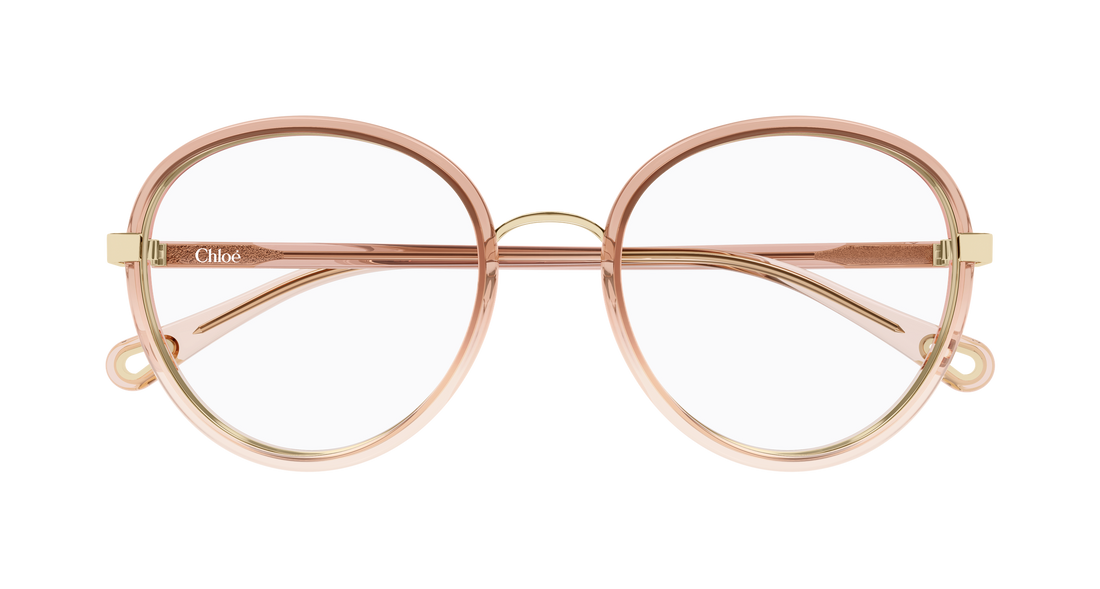 Gafas graduadas chloé ch0308o 006 naranja round/oval/panthos femenino talla 53mm - Vista de detalle