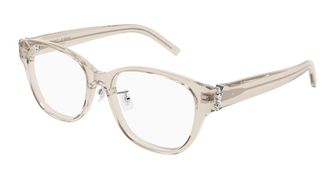 Prescription glasses saint laurent sl m169/f 004 beige cat eye femenino size 54mm - Main view
