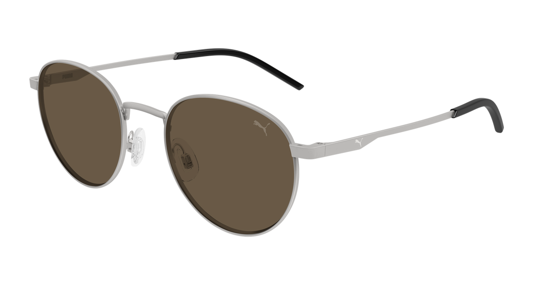 Gafas de sol puma pu0535s 002 plateado round/oval/panthos masculino talla 50mm - Vista principal