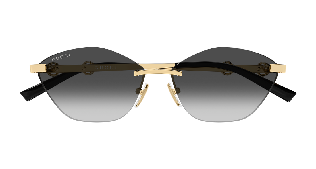 Lunettes de soleil gucci gg2050s 001 dorado cat eye femenino taille 59mm - Vue détaillée